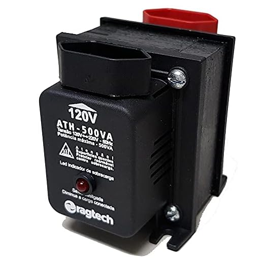 RAGTECH – Autotransformador 500VA/250W - ATH 500 – Bivolt - Modelo 4471