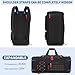 Bosstin Gym Bag for Men & Women, 45L Travel Duffle Sports Duffel Bag Gym Weekender Overnight Backpack with Shoe Compartment (Black)