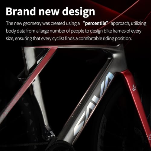 SAVADECK R9 Di2 Full Carbon Road Bike, Carbon Fiber Frame