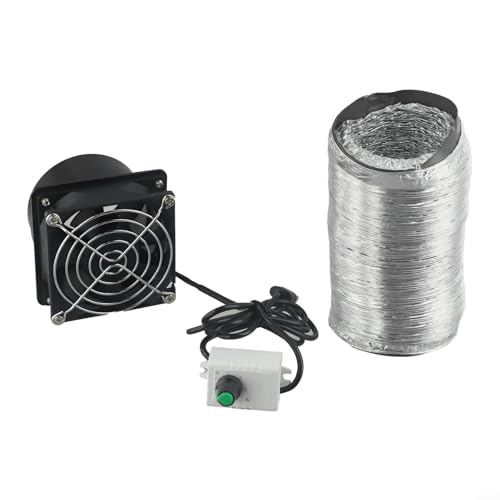 Gdfnmogo Ventilador absorbente de humo alimentado por USB con sistema de extracción de humos de conducto de aire flexible, control de velocidad variable para estación de soldadura, taller, laboratorio