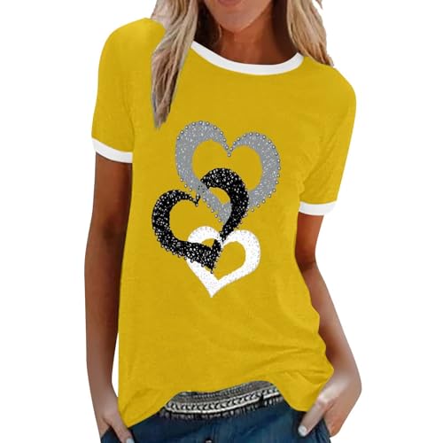 Oferta Flash del Dia alimentacion Camisetas con Hombros Descubiertos Moda Blusas Elegantes Mujer Verano 2025 Vestir Tallas Grandes Camisa De Seda Camiseta Tunica Manga Corta Vestidos Love 90'S