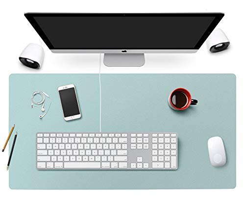 Insun Grote Bureau Pad Muismat Antislip PU Lederen Bureau Muis Mat Waterdicht Bureau Pad Protector Gaming Schrijven Mat… - Image 3