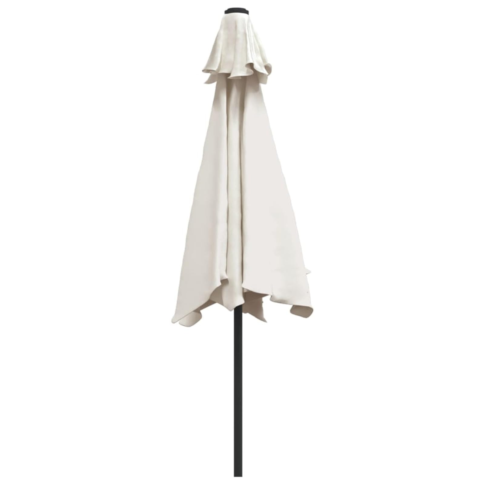 Homgoday Sombrilla voladiza de jardín con luz LED Blanco Sombrilla Terraza Exterior, Sombrilla Jardín Grande Orientable Jardín Parasol Balcón
