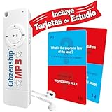 Ciudadan&Atilde;&shy;a Americana  Kit de Estudio Completo con 100 Preguntas y Respuestas en Ingl&Atilde;&copy;s y Espa&Atilde;&plusmn;ol en reproductor de Audio MP3 + Tarjetas de Estudio para el Examen de Ciudadania Americana