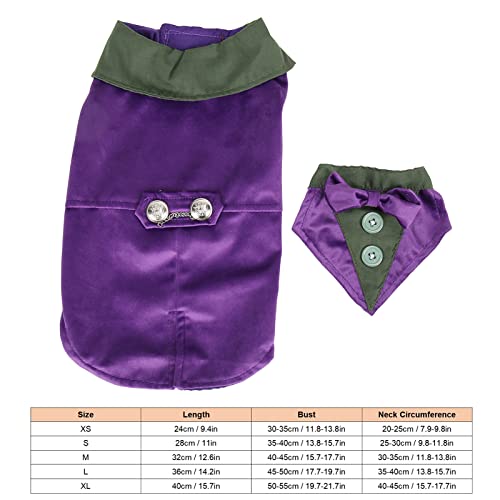Disfraz elegante para perro con pajarita color morado miniatura 6