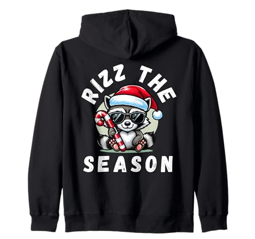 Rizz The Season, Funny Christmas Rizz, Merry Rizzmas Rizzler Felpa con Cappuccio