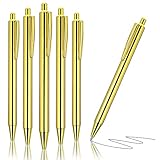 Gold Slim Kugelschreiber: Mit einem klassischen und raffinierten Aussehen und einem einfachen und schönen Design ist der goldene Metallkugelschreiber kompakt und leicht, kann in Ihre Tasche oder Stifttasche gesteckt werden, ohne zu viel Platz einzunehmen, und gibt Ihnen das Gefühl entspannter im Trageprozess und reisetauglich.