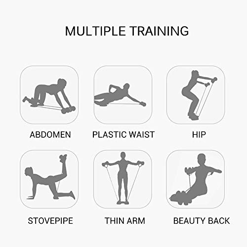 Honelife Multi Função Double AB Roller Wheel Dobrável AB Muscle Trainer Home Gym Fitness Wheel