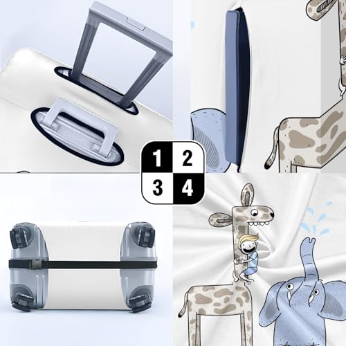 Enhance Your Travel Experience with Elastic Suitcase Covers The Ultimate Luggage Cover Protector for Every Suitcase Style and Size Elephant4