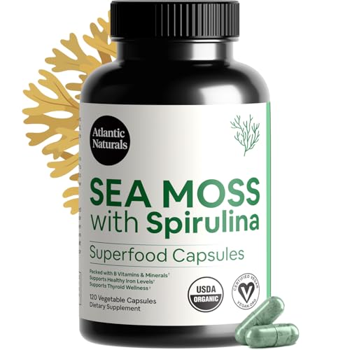 Atlantic Naturals Sea Moss + Spirulina Capsules (120 ct)