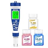 EZTOCH pH Chlorine Salt Tester for Pool, Salinity pH Meter f...
