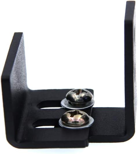 50% Off Discount LWZH Matte Black Sliding Barn Door Hardware Floor Guide, 2 Packs Wall Mount Adjustable Anti Jump Door Bottom Guide Screws Include