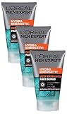 L'Oreal Paris Men Expert Face Scrub, Hydra Energetic Deep Exfoliating Face Wash for Men 100 ml (Pack of 3)