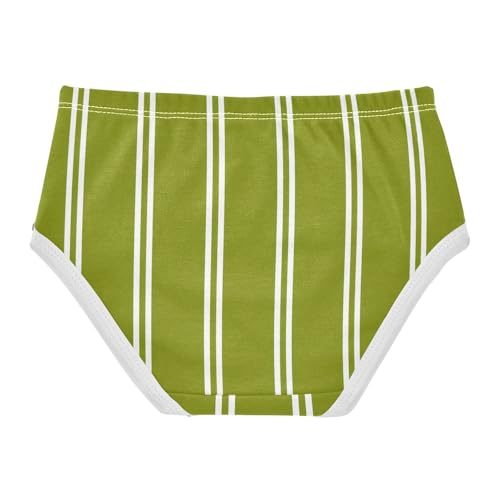 Green White Stripe Toddler Girls's Underwear 2T 23008862