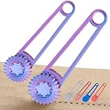 Professional Paperboard Perforation Cardboard Punch Tools，Manual Cardboard Box Modification Tools for Paperboard, Laminates, Scrapbooking (Purple)