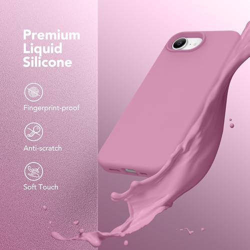 Image of Magnetic for iPhone 17e /iPhone 16e Case, Compatible with MagSafe, [Soft Anti-Scratch Microfiber Lining] Slim Silicone Shockproof Protective Phone Case for iPhone 17e /16e 6.1 inch, Blackcurrant