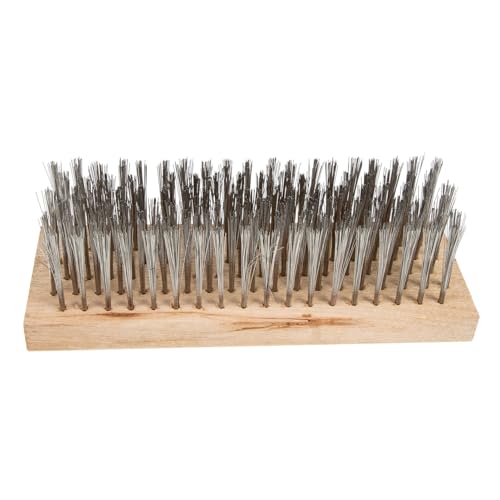 VALICLUD Spazzola pavimento pulizia del pennello per scrub Pannello pratico di pulizia spazzola per rimuovere il muschio spazzola lavapavimenti Acciaio inossidabile