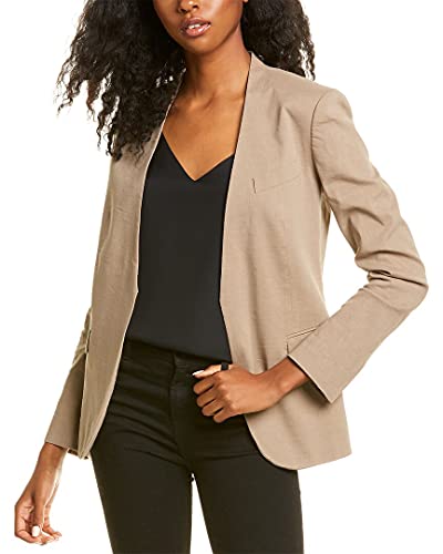 Theory Women's Collarless Blazer, Pebble, 16 #TOP26