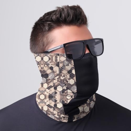 Buff Bandana Respirável Pesca Bike Uv50 Geométrico Marpat