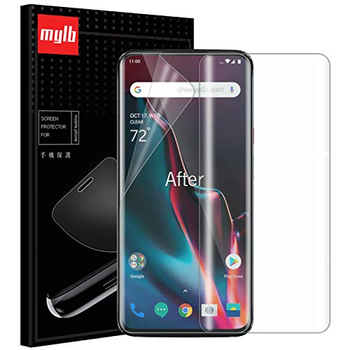 SOCINY Protector de Pantalla OnePlus 7 Pro, [Case-Friendly] [sin Burbujas] Nano Suave a Prueba de Explosiones TPU Full Cover Film Protector de Pantalla (para OnePlus 7 Pro)