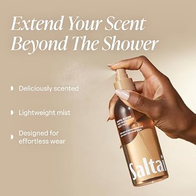 Saltair Body Mist 2 Pack - Fine Fragrance, Lightweight Body Spray Mist with Santal Bloom Scent. Long Lasting Perfume Mist. 2x 8oz Bottles