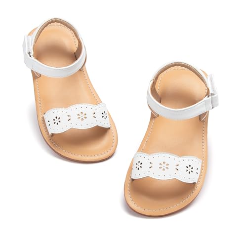 Image of Otter MOMO Girls Open Toe Princess Flat Sandals with Comfort Sole Summer Sandals