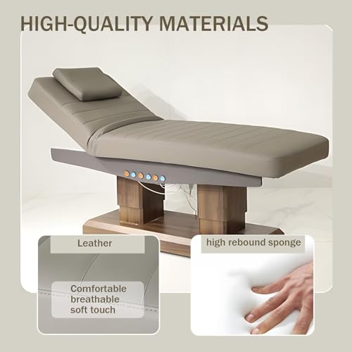 Larnavo Massage Table - Electric Massage Table Includes Luxury and Modern Style,Facial Beauty & SPA Bed with Height and Angle Adjustable, Double Column Base - Image 6