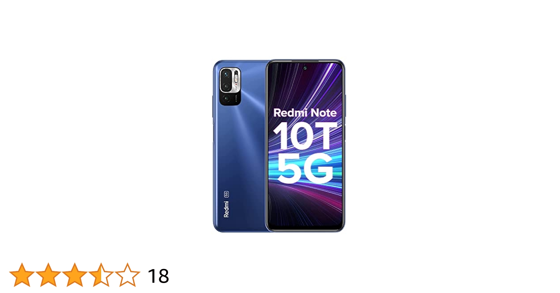 Refurbished) Redmi Note 10T 5G (Metallic Blue, 4GB RAM, 64GB