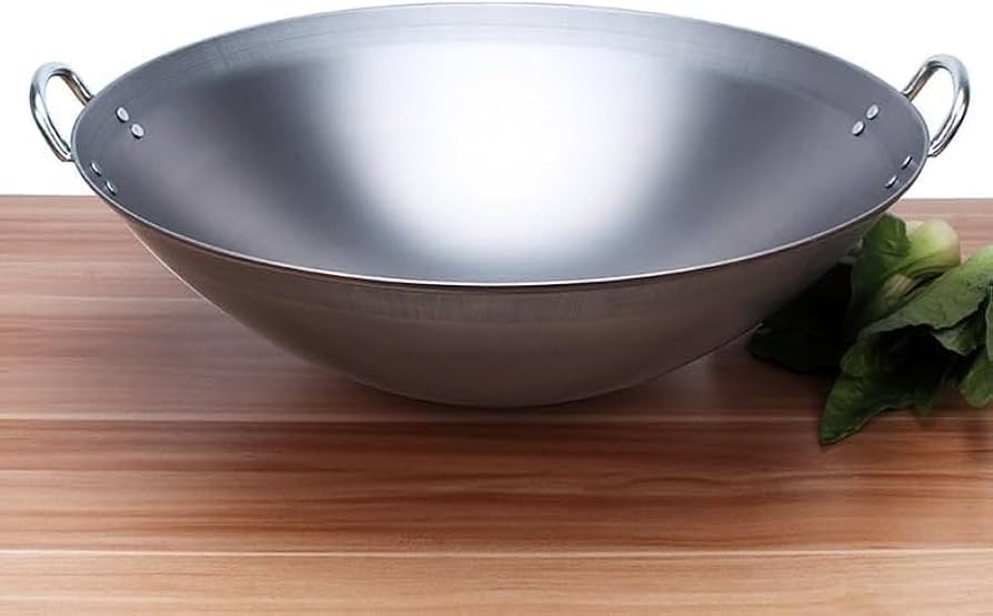 銅製 中華鍋 二つのハンドル付き 銅製 中華鍋 二つのハンドル付き キッチン・食器