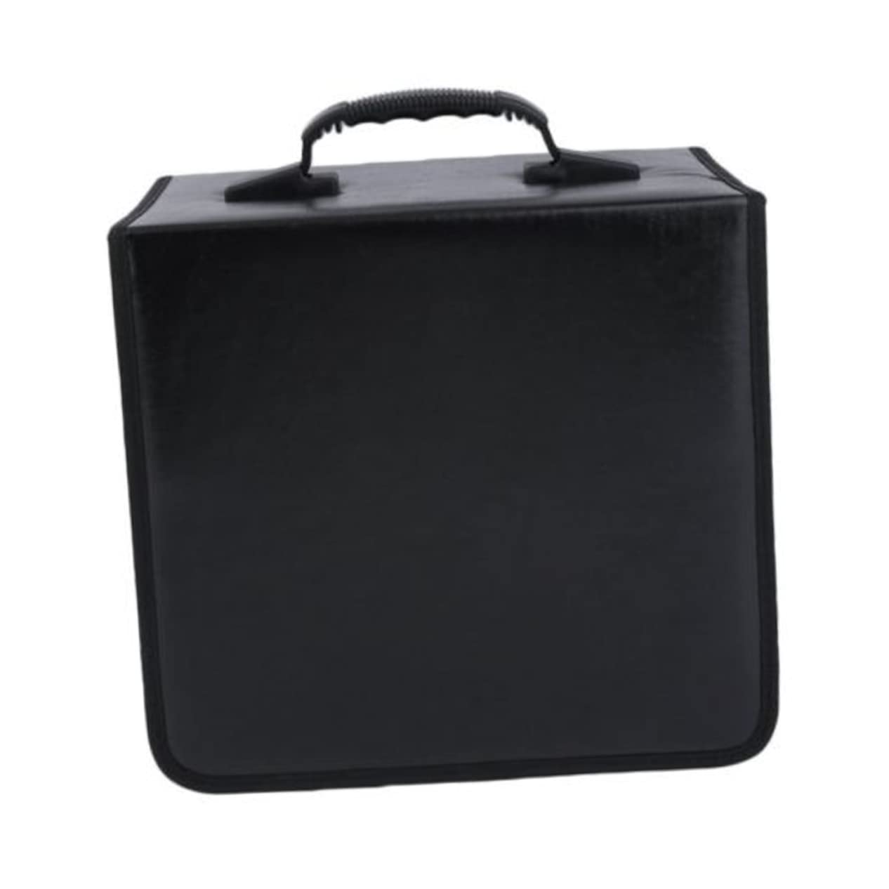 Funda Portátil Para Cd y Dvd De Gran Capacidad Organizador De Discos Con Compartimentos Para y Almacenamiento Casa Negro