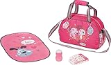 BABY born Bolso cambiador - Bolso cambiador para muñecas con cambiador, crema y pañal