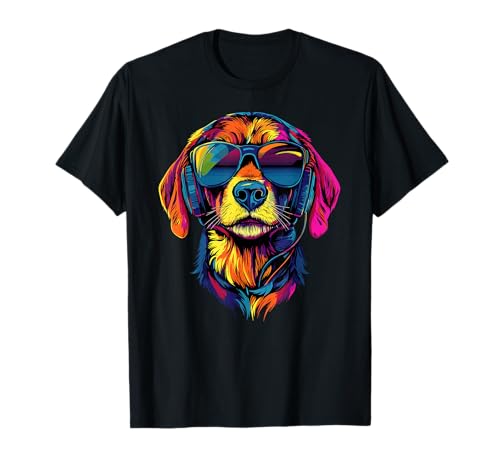 Beagle con Gafas de Sol Beagles Cachorro Lindo Perro Beagle Camiseta