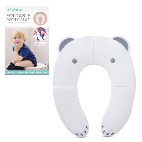 Lulyboo Potty Training Seat, Non-Slip Folding Travel Potty Seat for Toddlers & Kids - Compact Design, Fits Most Toilets, Easy to Clean, Comfortable & Carry Bag - Ideal Gift for Parents