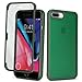 CoozCase for iPhone 8 Plus Case with Built-in Screen Protector & Full Body Protective,for Apple iPhone 7 Plus Phone Cases for Men Women Girl-Dark Green