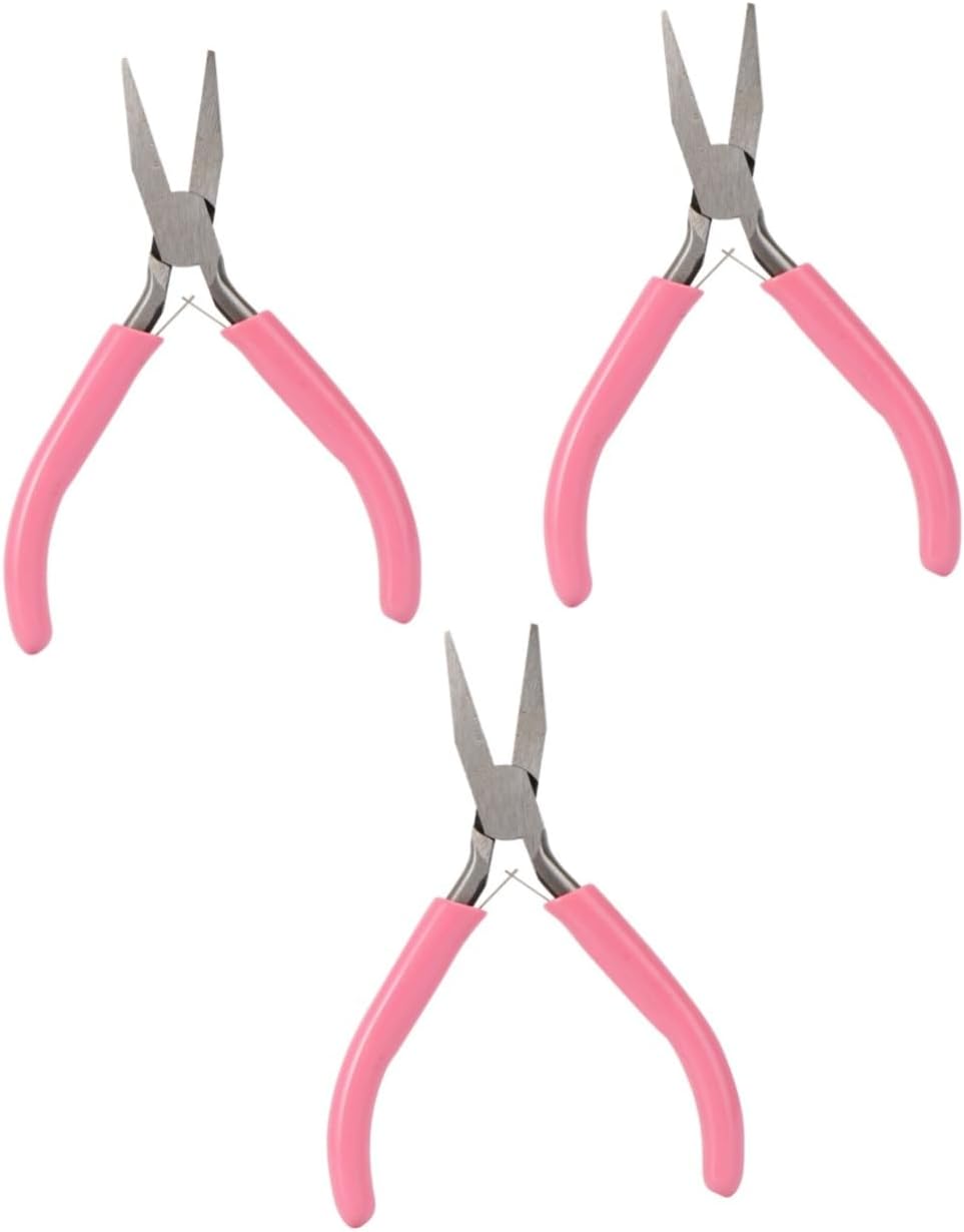 SHINEOFI 3pcs High-carbon Steel Jewelry Plier for Crafts Handle Beading Tool Comfortable Grip for Jewelry Making and Handmade Projects