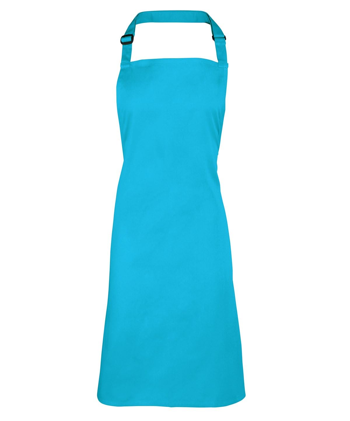 Workwear World Turquoise Spectrum Collection Adjustable Halter Neck Kitchen Hospitality Catering Bar Service Bib Apron (Turquoise)