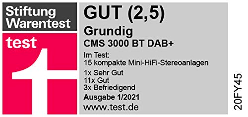 Microanlage Grundig CMS 3000 BT DAB HiFi System in Schwarz