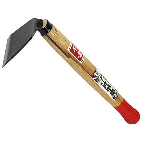 Senkichi Mini Single-Handed Hoe, Wide, For Dirt and Hole Digging, Lightweight, Small, Depth 3.5 x Height 10.4 x Width 2.8 inches (9 x 26.5 x 7 cm)