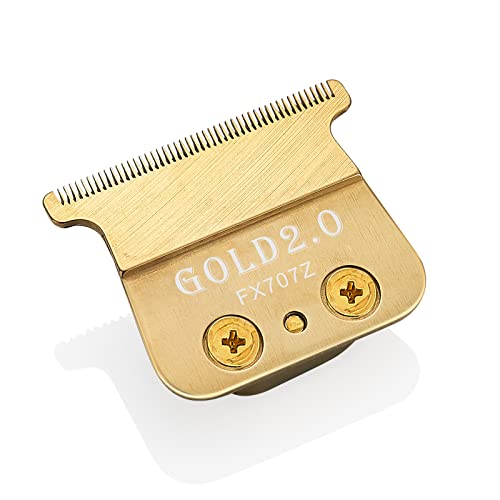 Replacement DOLD 2.0 Blades compatible with BaBylissPRO FX787 / FX726/FX787G/FX787B2 for Outlining Hair Trimmers (FX787) and Trimmers (FX726) -golden steel knife