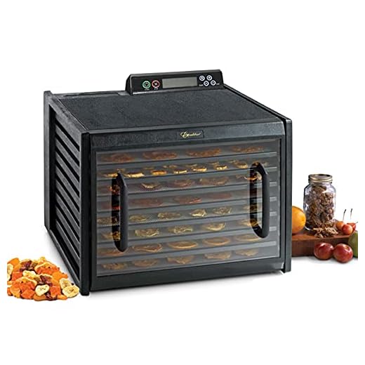 Excalibur 3948CDB Electric Food Dehydrator Machine with 48-Hour Timer, Automatic Shut Off and Temperature Control, 600 W, 9 Trays, Black