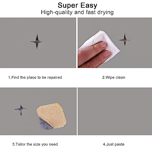 BSZHTECH Leather Repair Tape Self-Adhesive Leather Repair Patch for Couch Furniture Sofas Car Seats Advanced PU Vinyl Leather Repair Kit(Grey, 3.9 X 79 inch)