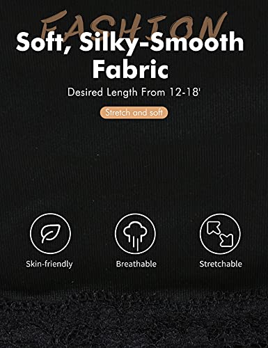 MANCYFIT Pettipant Half Slip for Women Bloomers 12-18" Inseam Wide Leg Lace Pajama Pants2