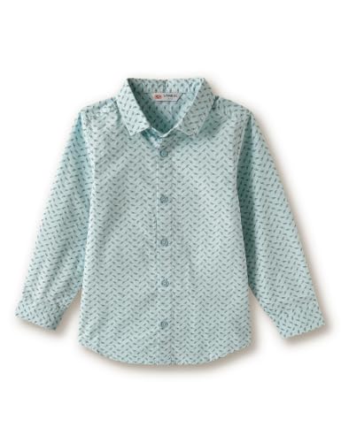 Image of Amazon Brand - Symbol Boys Regular Cotton All Over Printed Full Sleeve Shirt