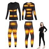 Elektrisch Beheiztes Thermo-Unterwäscheset, Intelligentes Beheiztes Hemd Und Hose Mit...