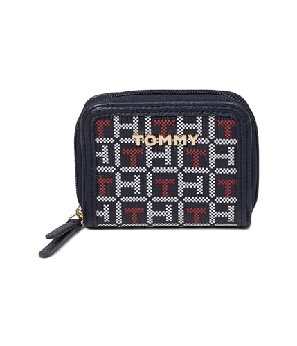 Tommy Hilfiger Womens Jocelyn II Small Zip Around Wallet Navy/Red/Arhite X-Small - Main Image