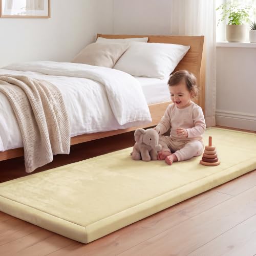 Image of 1.3 inch Thick Baby Play Mat for Floor,28x72 Bedside Rugs, Non-Slip
