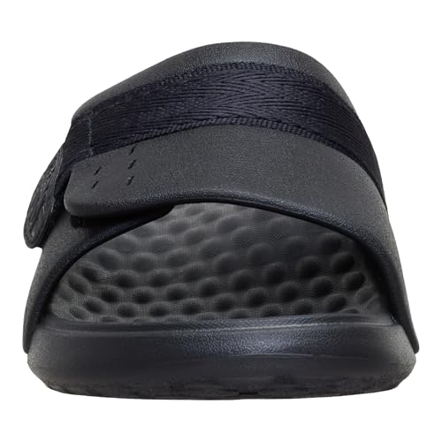 HEYDUDE Men's Wave ALT Slide, Black/Grey Size 7 | Lightweight EVA Sandal with Adjustable Strap and Flexible Travel Ready Outsole by HEYDUDE - Used condition - Image 4