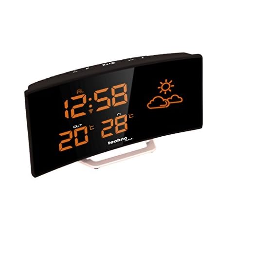 Technoline WS 6832 Wetterstation, CR2032, Schwarz, Silber, 196 mm, 39 mm, 106 mm