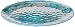 Certified International Radiance Teal Oval Platter, 18" x 13.5"