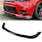 vks Front Bumper Lip Fit for 2014 2015 2016-2021 Jeep Grand Cherokee SRT /2018 2019-2021 Trackhawk Sport Splitter Spoiler Diffuser Protector Guard Wing Body Kit Air Dam Accessories (Glossy Black)